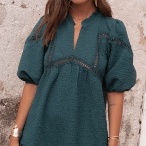 Opullence Dress green emeraude XS *pretty for christmas! - Picture 1 of 3